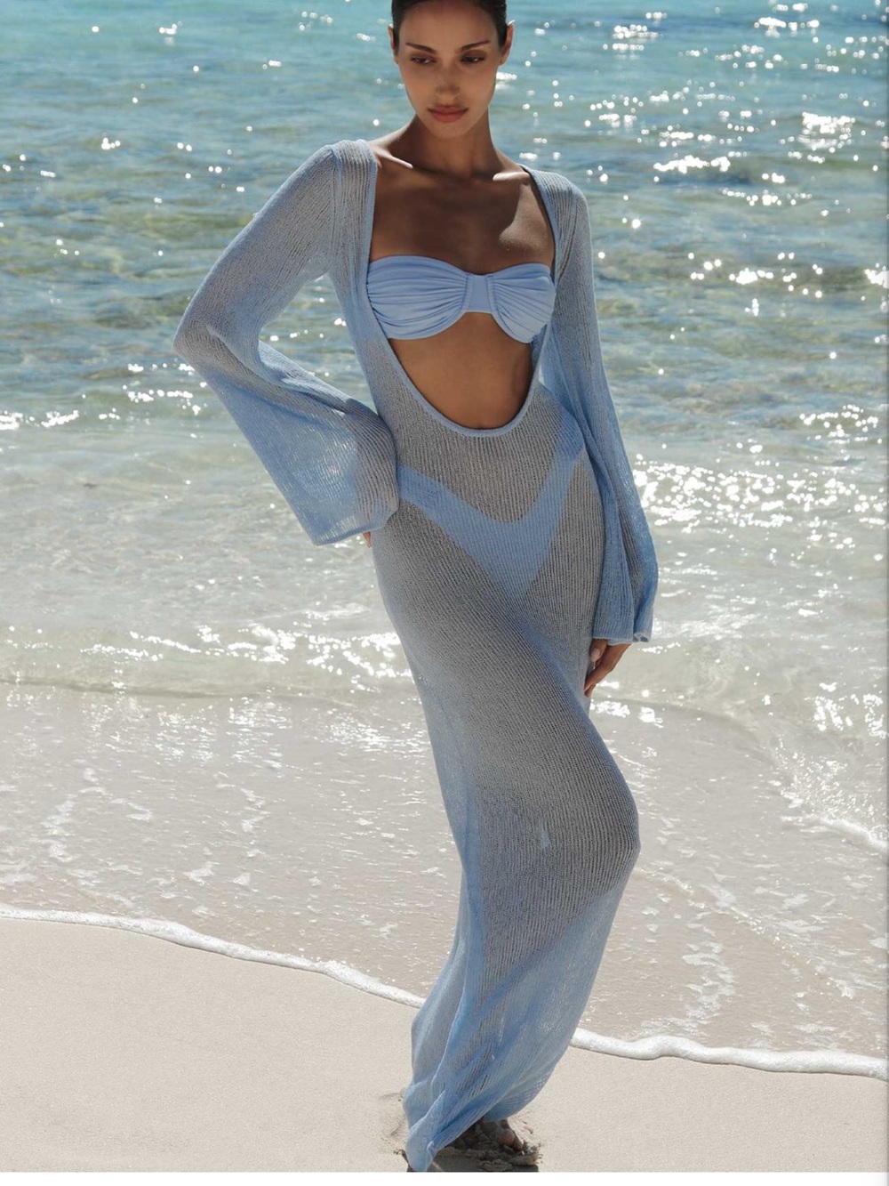 Sylk swim PALMA DRESS - BLUE